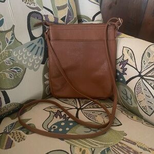 Brown 8 X 9” Crossbody Bag
